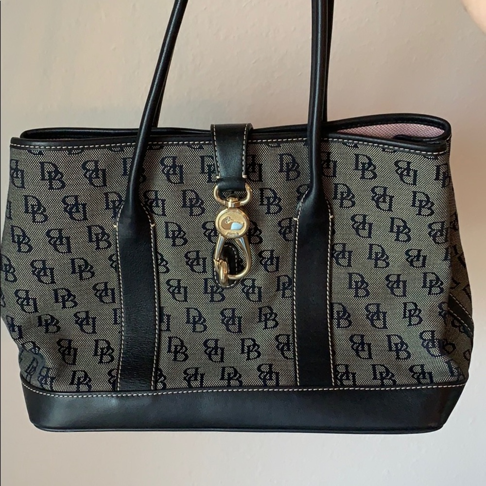 Dooney & Burke canvas monogram shoulder bag